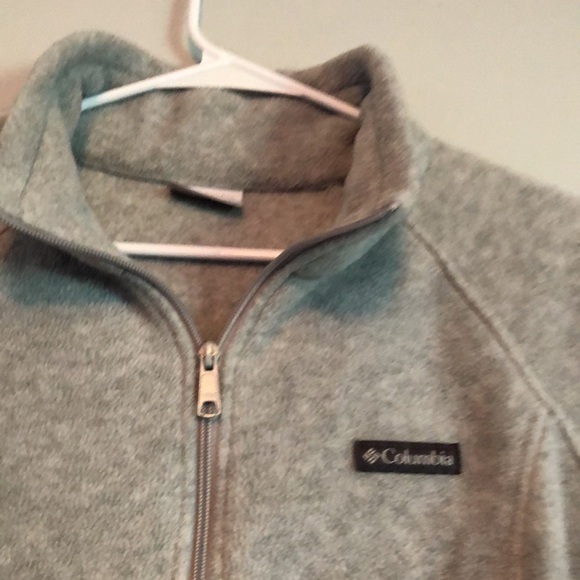 Columbia Fleece Jacket, zippered pockets, toggle waist, size XL, EUC - Picture 2 of 8